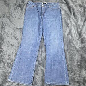 Levi's 512 Perfectly Slimming Boot Cut Jeans Womens 14S Medium Wash High Rise